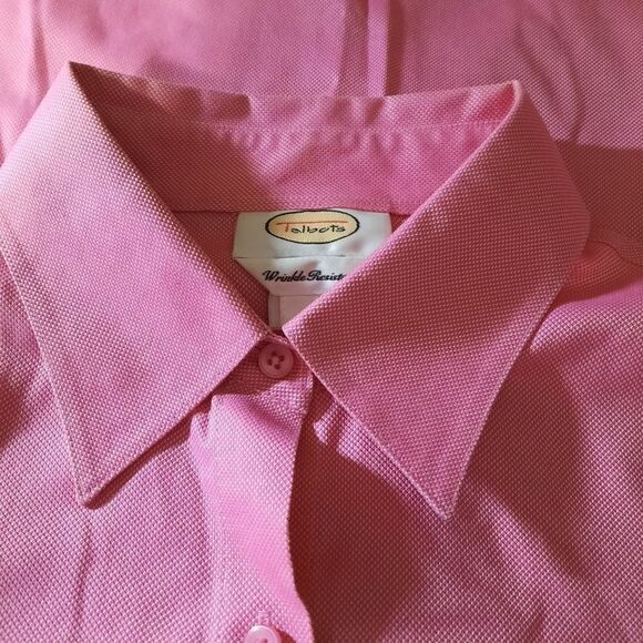 Talbots Blouse Ladies Size 10 Barbiecore - Picture 5 of 7